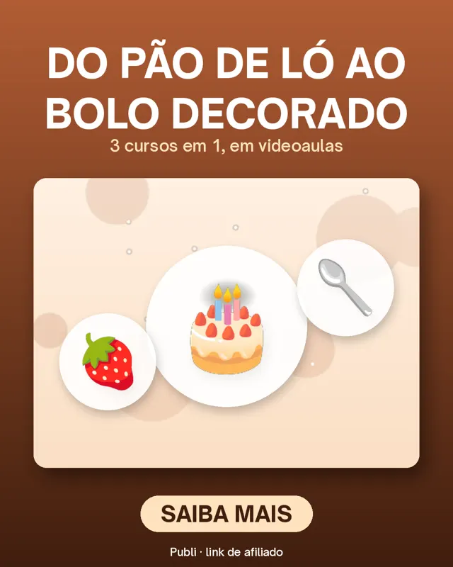 Escola de Bolo 3.0 (3 em 1)