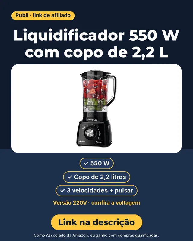 Liquidificador Mondial Turbo Power L-99 FB (220V)